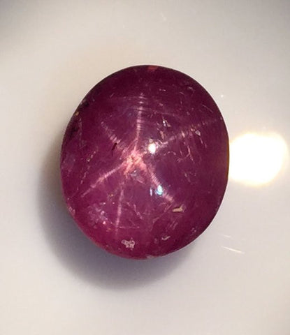 5.5 carat Star Ruby Cabochon from Burma - Colonial Gems