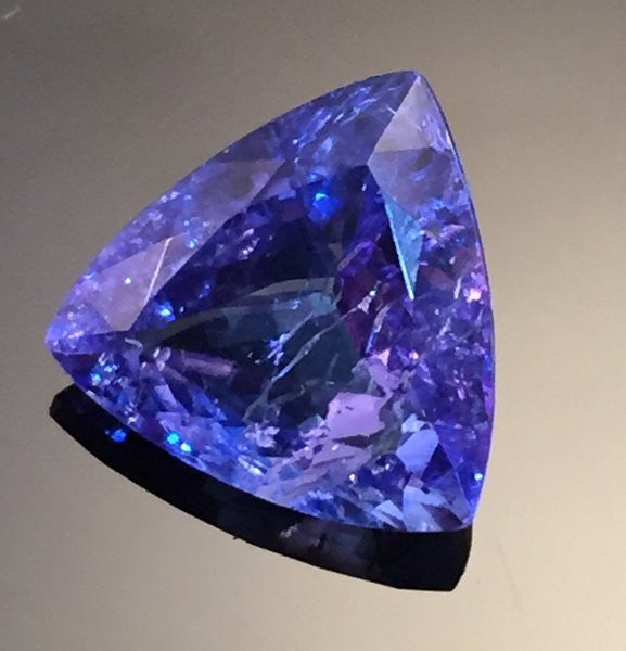 4.35 carat Trillion Cut Tanzanite Gemstone - Colonial Gems