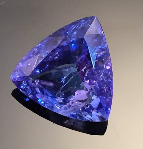 4.35 carat Trillion Cut Tanzanite Gemstone - Colonial Gems