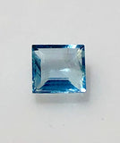 1/2 carat square cut Mt. Antero Aquamarine Gemstone