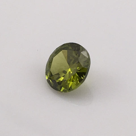 4.5 carat Brilliant Round Green Fire Zircon - Colonial Gems