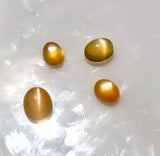 Set of Orange Cats Eye Moonstones! 4 Gem set