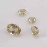 2.5 carat 4-piece Golden Beryl Gemstone Set - Colonial Gems