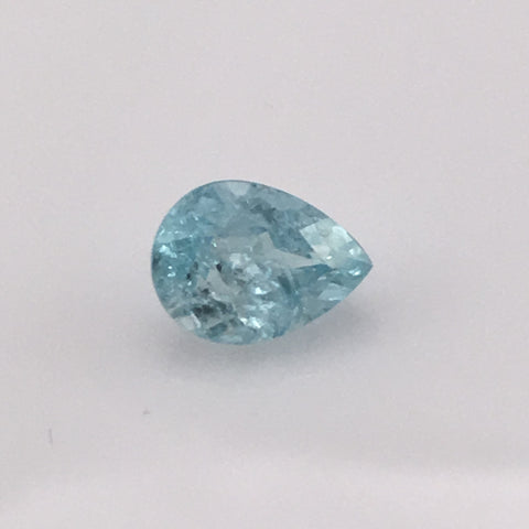 1.5 carat Mount Antero Pear Aquamarine Gemstone - Colonial Gems