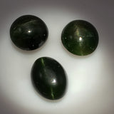 7 carat set of African Kornerupine Cats Eye Gems - Colonial Gems
