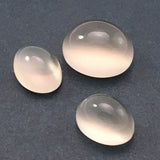 6.8 carat set of White Moonstone Gems - Colonial Gems