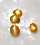Set of Orange Cats Eye Moonstones! 4 Gem set