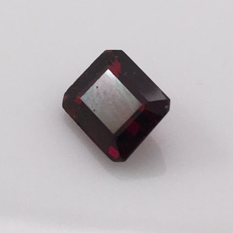 2.7 carat Emerald Cut Rhodolite Gemstone - Colonial Gems