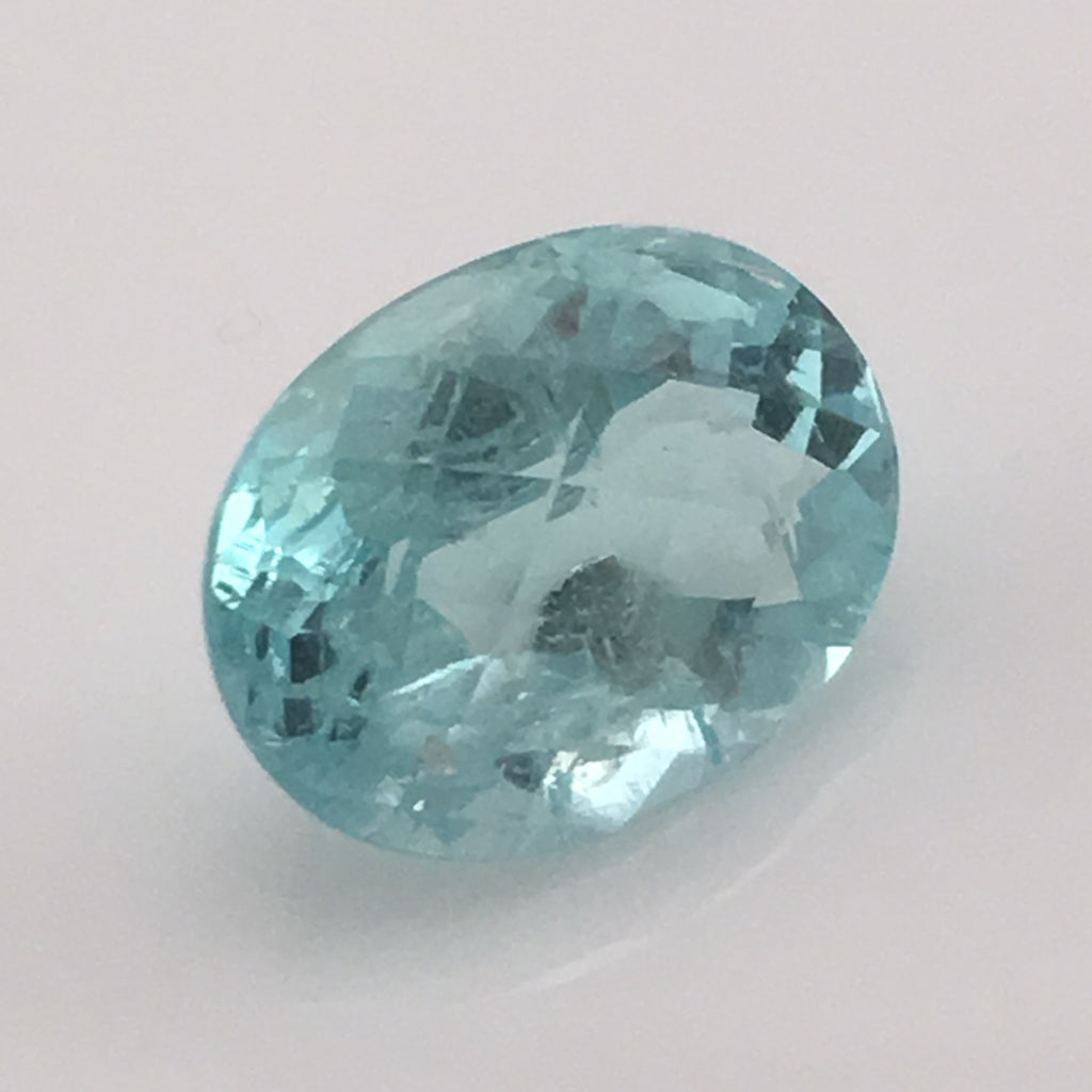 3.9 carat Mount Antero Aquamarine Oval Gemstone - Colonial Gems