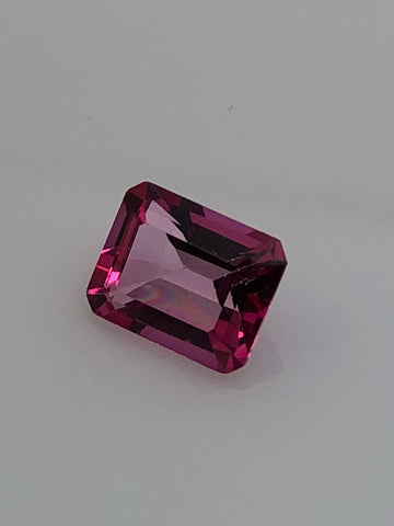 4.1 Carat Hot Pink Emerald Cut Topaz - Colonial Gems