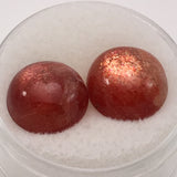 11 carat Set of Siberian Sunstone Cabochons - Colonial Gems