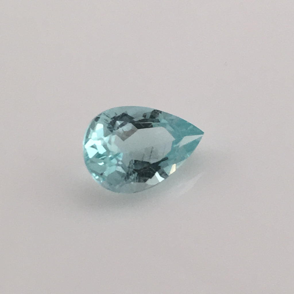 2.4 carat Mount Antero Teardrop Aquamarine Gemstone - Colonial Gems