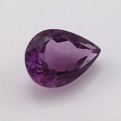 7.3 carat Teardrop Amethyst Gemstone - Colonial Gems