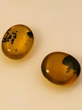 12.9 Carat Yellow Dendrite Opal Cabochon Set - Colonial Gems