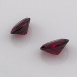 3 carat 2 piece set of Rhodolite Garnet Gemstones - Colonial Gems