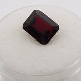 2.7 carat Emerald Cut Rhodolite Gemstone - Colonial Gems