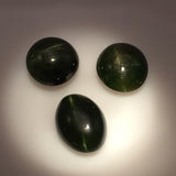 7 carat set of African Kornerupine Cats Eye Gems - Colonial Gems