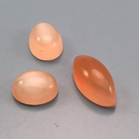 11 carat Set Orange Moonstones - Colonial Gems