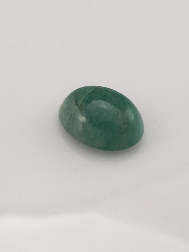 4.3 carat Brazilian Emerald Cabochon - Colonial Gems