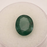 3.7 carat Oval Afhgan Emerald Gemstone - Colonial Gems