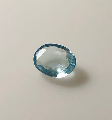 1.3 carat Mt. Antero  Oval Aquamarine Gemstone