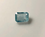1.6 carat emerald cut Mt. Antero Aquamarine Gemstone