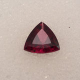 1.1 carat Trillion cut Raspberry Rhodolite Gemstone - Colonial Gems