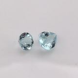 1.3 carat  2-piece Afghan Aquamarine Gemstone Set - Colonial Gems