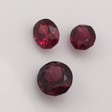 3 carat set of Cambodian Red Spinel Gemstones - Colonial Gems