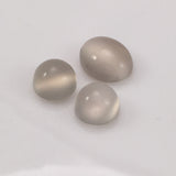 8.6 carat set White Moonstone Cabochons - Colonial Gems