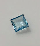 1/2 carat square cut Mt. Antero Aquamarine Gemstone
