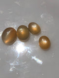 Set of Orange Cats Eye Moonstones! 4 Gem set