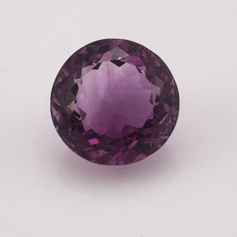 7.4 carat deep cut round Amethyst Gemstone - Colonial Gems