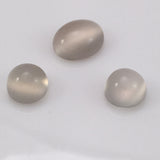 8.6 carat set White Moonstone Cabochons - Colonial Gems