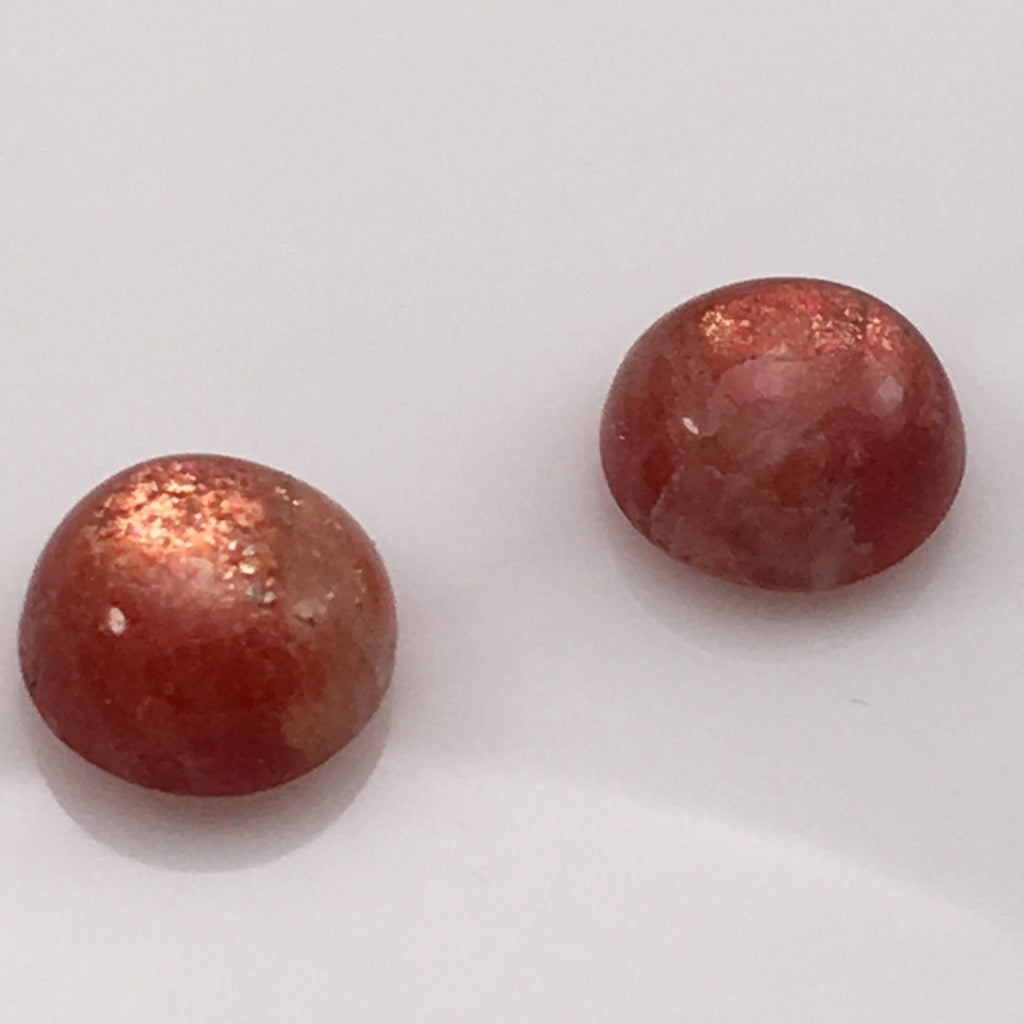 11 carat Set of Siberian Sunstone Cabochons - Colonial Gems