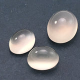 6.8 carat set of White Moonstone Gems - Colonial Gems
