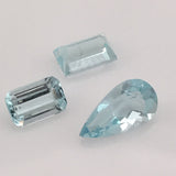 2 carat 3-piece Colorado Aquamarine Gemstone Set - Colonial Gems