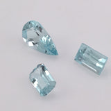 2 carat 3-piece Colorado Aquamarine Gemstone Set - Colonial Gems