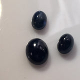 5.8 carat set of Thai Blue Sapphire Cabochons - Colonial Gems