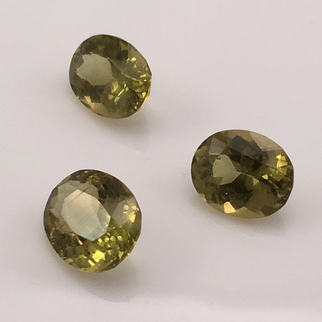 23 carat set of Norwegian Green Apatite Gems - Colonial Gems