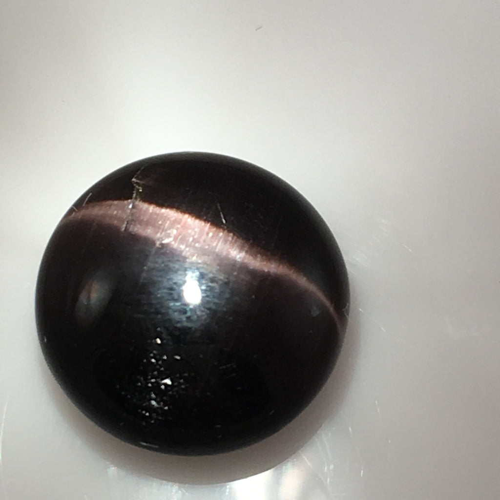9.6 carat black Cat's Eye Scapolite Gemstone - Colonial Gems