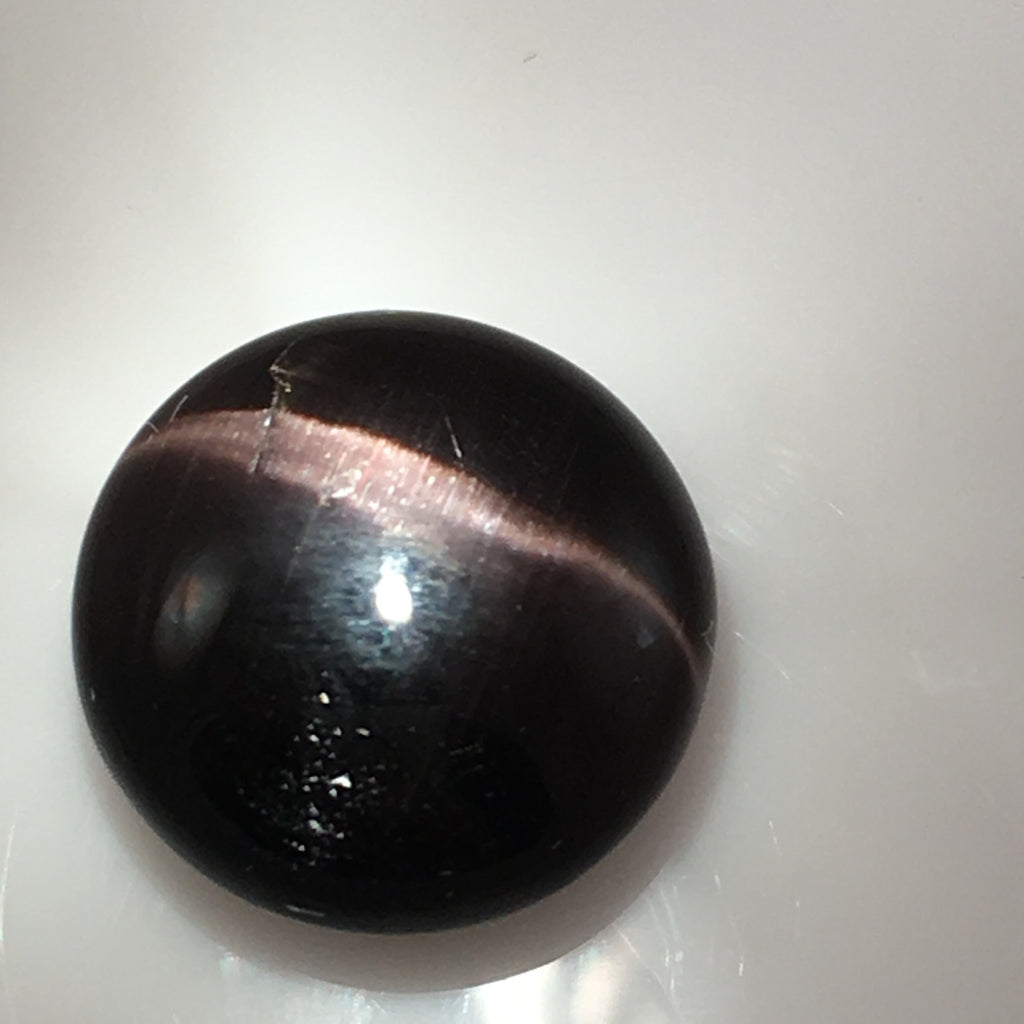 9.6 carat black Cat s Eye Scapolite Gemstone Colonial Gems