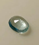 1.3 carat Mt. Antero  Oval Aquamarine Gemstone