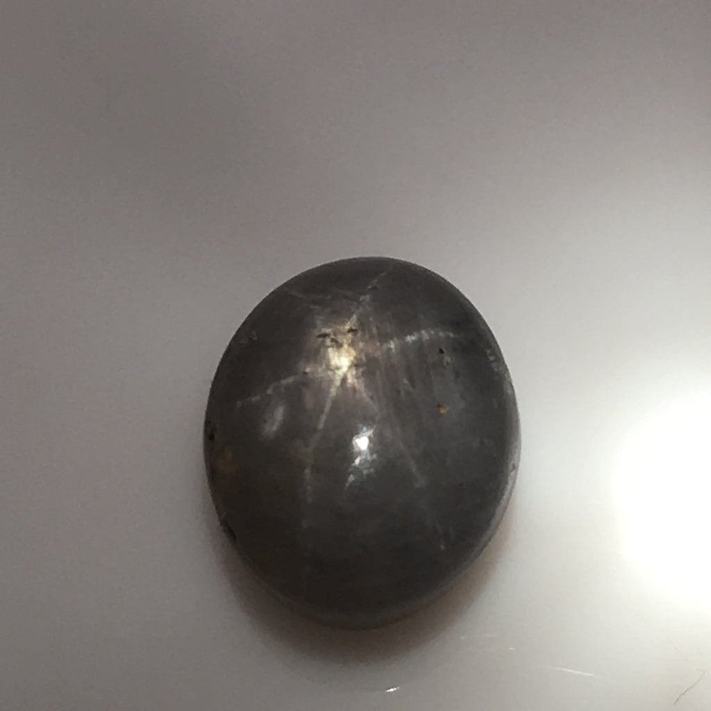 7.7 carat Grey Star Sapphire Cabochon - Colonial Gems