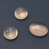8.6 carat set White Moonstone Cabochons - Colonial Gems