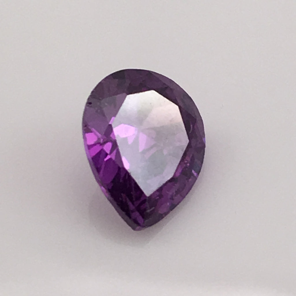 5.3 carat pear cut Purple Zircon Gemstone - Colonial Gems