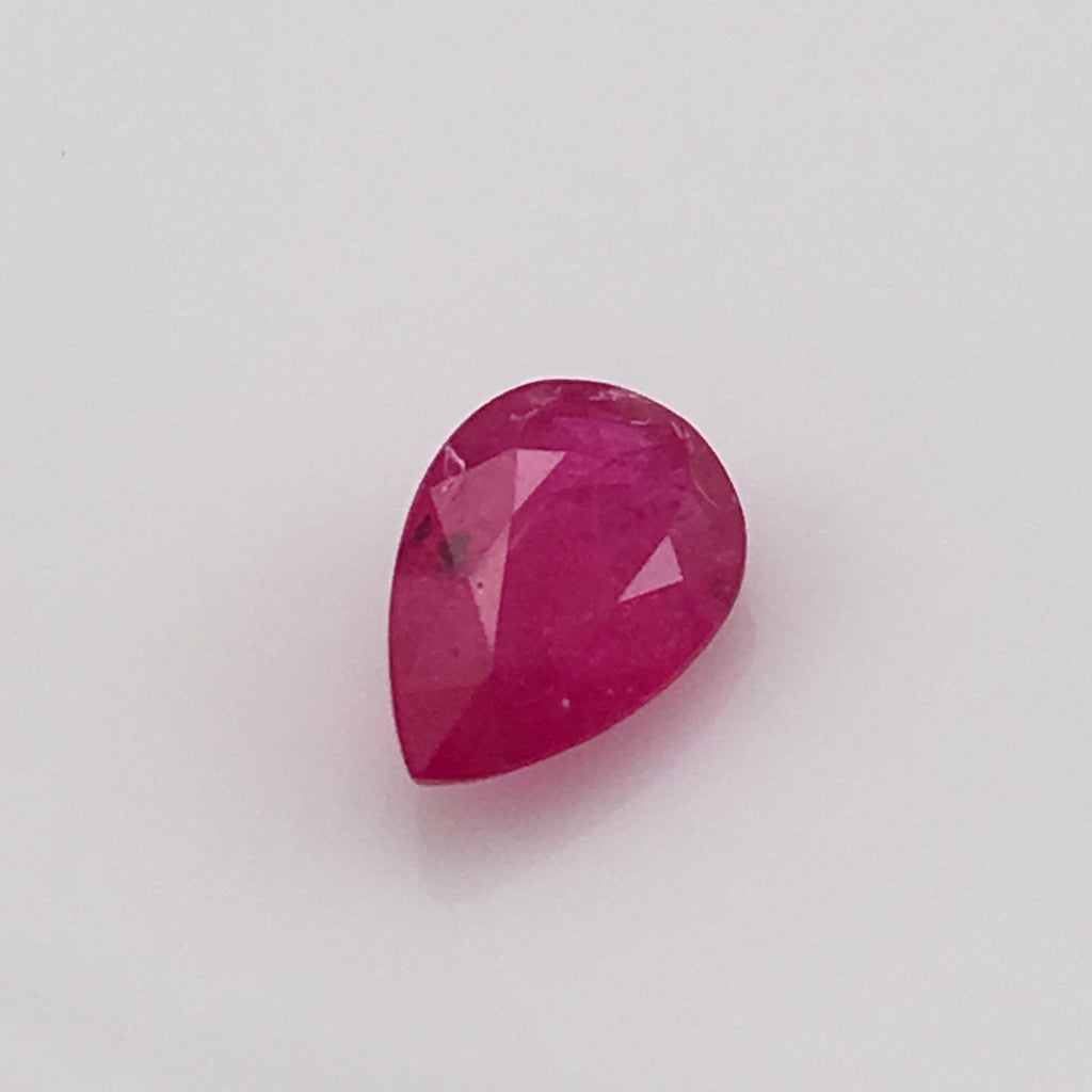 2 carat Tear drop Ruby Gemstone - Colonial Gems