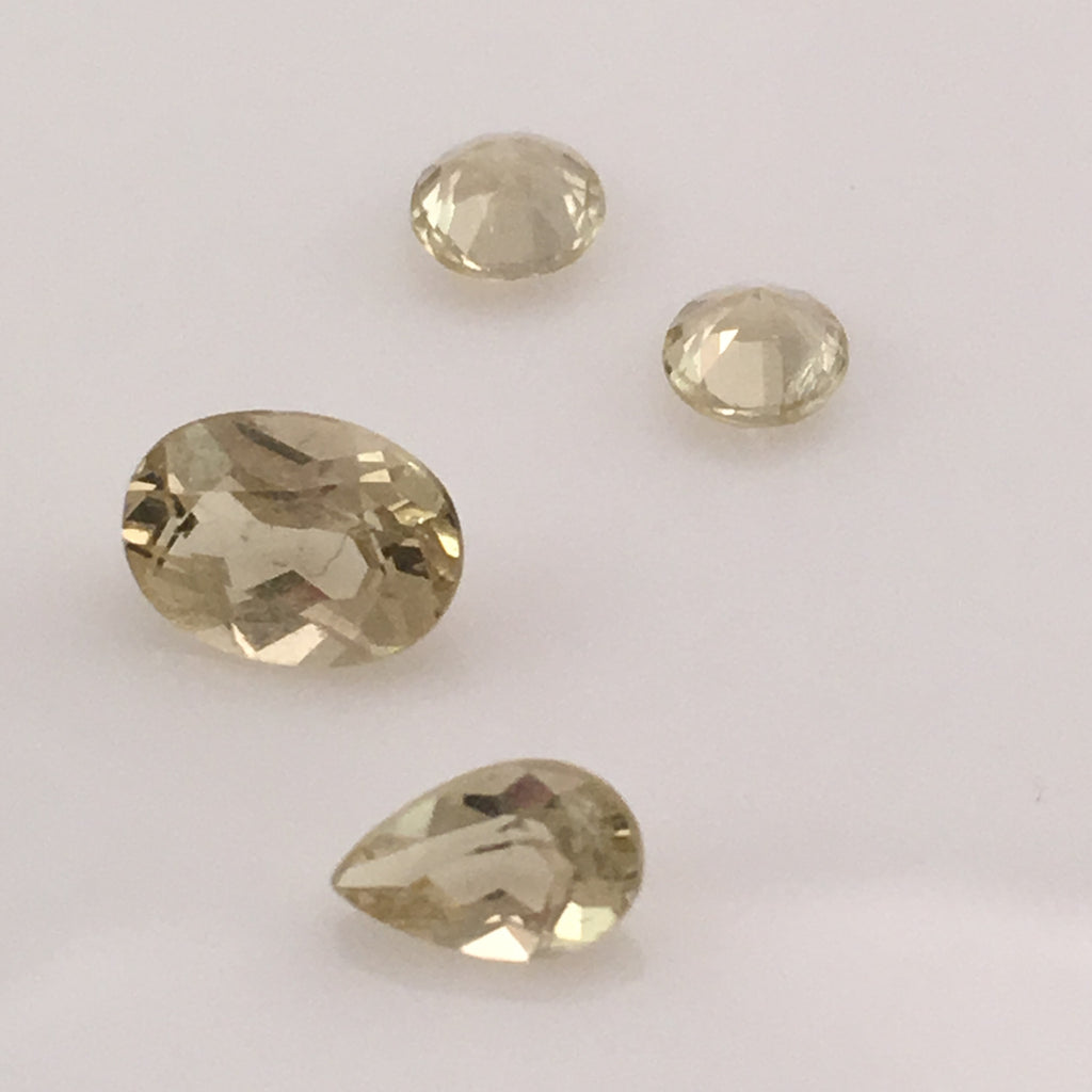 2.5 carat 4-piece Golden Beryl Gemstone Set - Colonial Gems